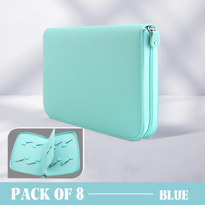 Fenice Professional 1/2/4/8 Pet Grooming Scissors Pack Colourful Hairdressing Shears Case Portable Storage Scissors Box
