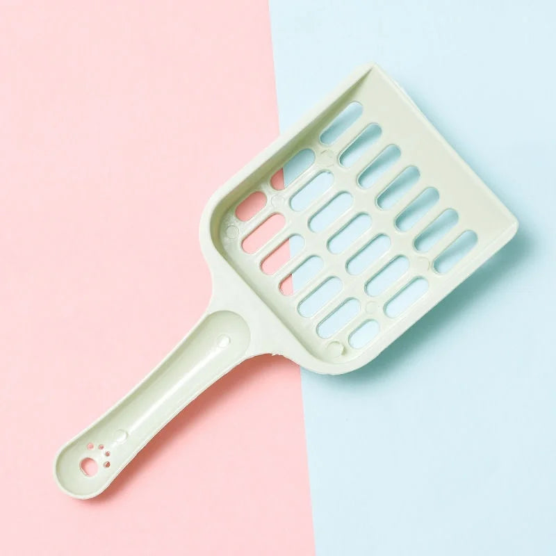 New Pet Litter Shovel Candy Color High Appearance Horizontal Handle Cat Toilet Shovel Poop Pickup Cat Cleaning Supplies