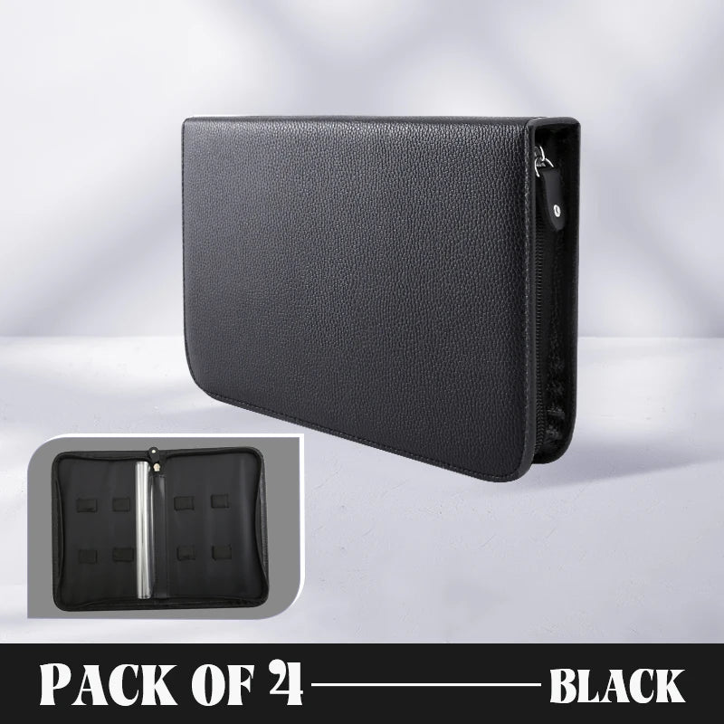 Fenice Professional 1/2/4/8 Pet Grooming Scissors Pack Colourful Hairdressing Shears Case Portable Storage Scissors Box