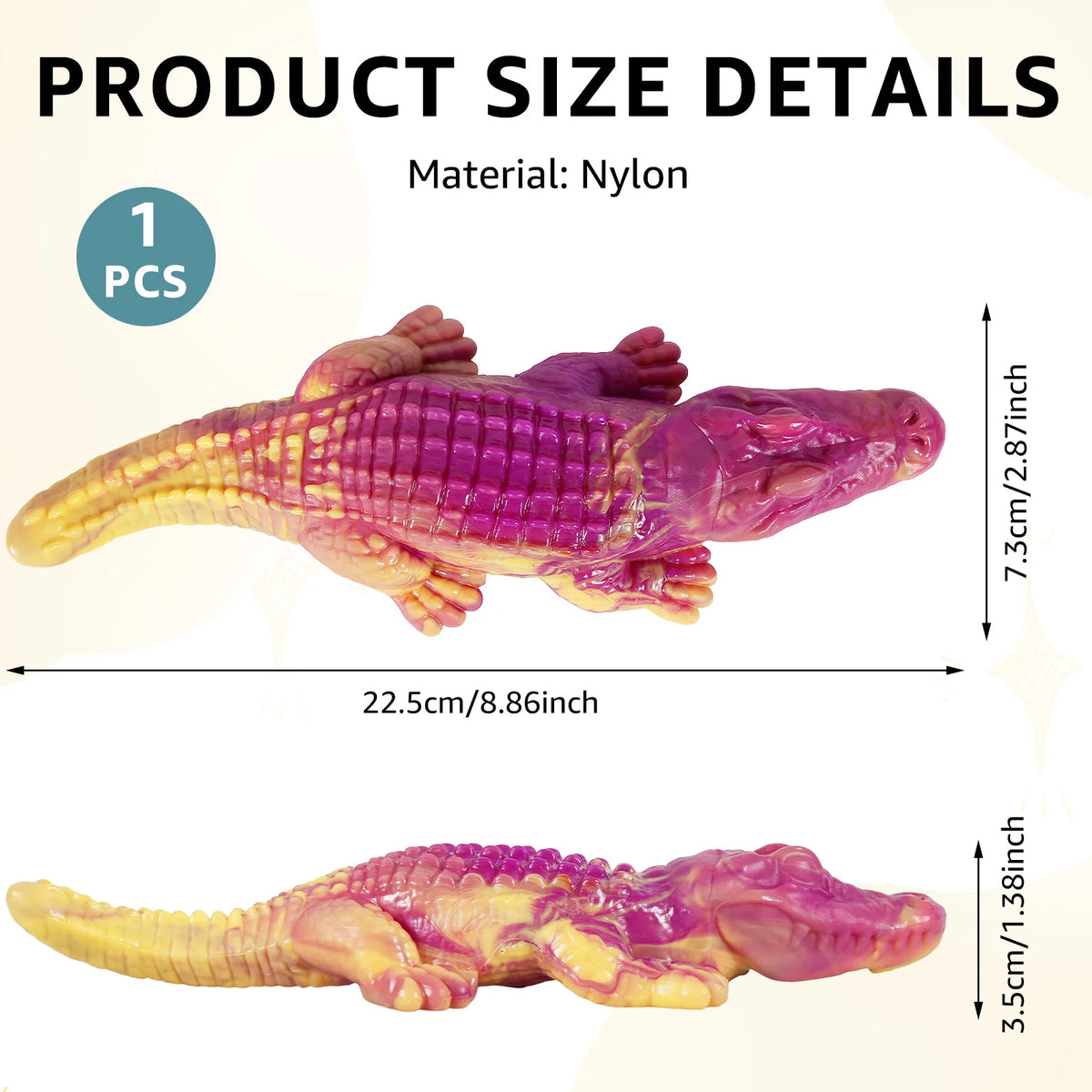 Indestructible Dog Chew Toy for Aggressive Chewers Durable Dog Teeth Cleaning Alligator Shaped Beef Aroma Chew Pet Toy