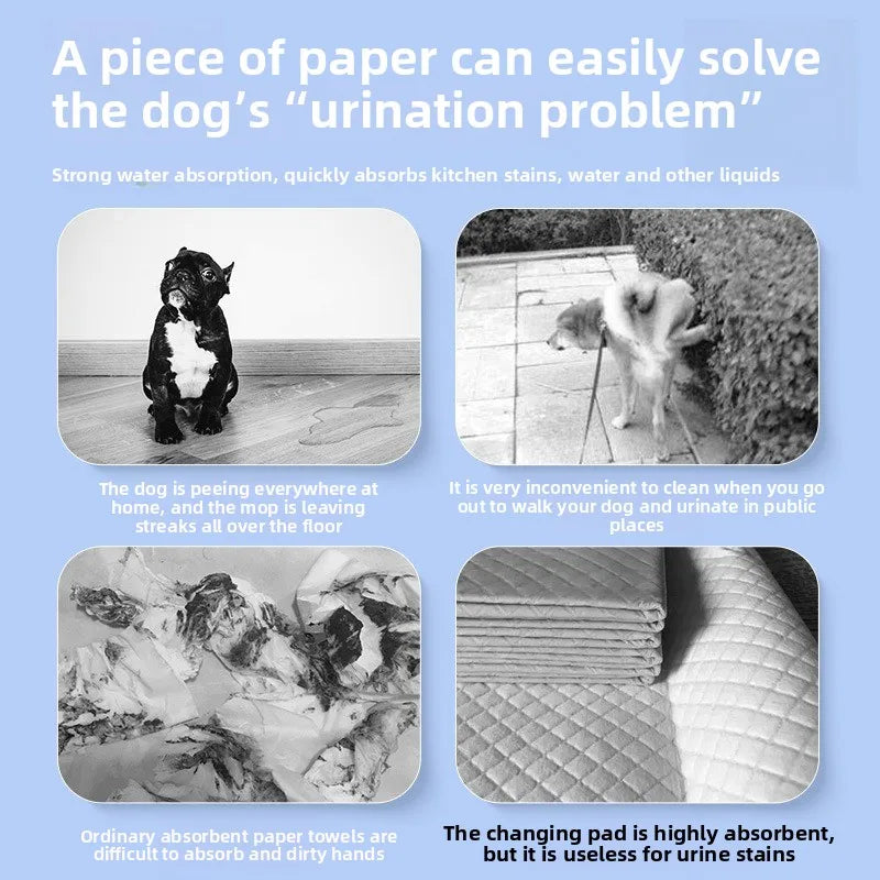 Dog Urine Absorbent Paper Wiping Dog Urine Artifact Pet Diaper Cleaning Dog Cat Absorbent Paper Wiping Quick Drying Diaper Pad