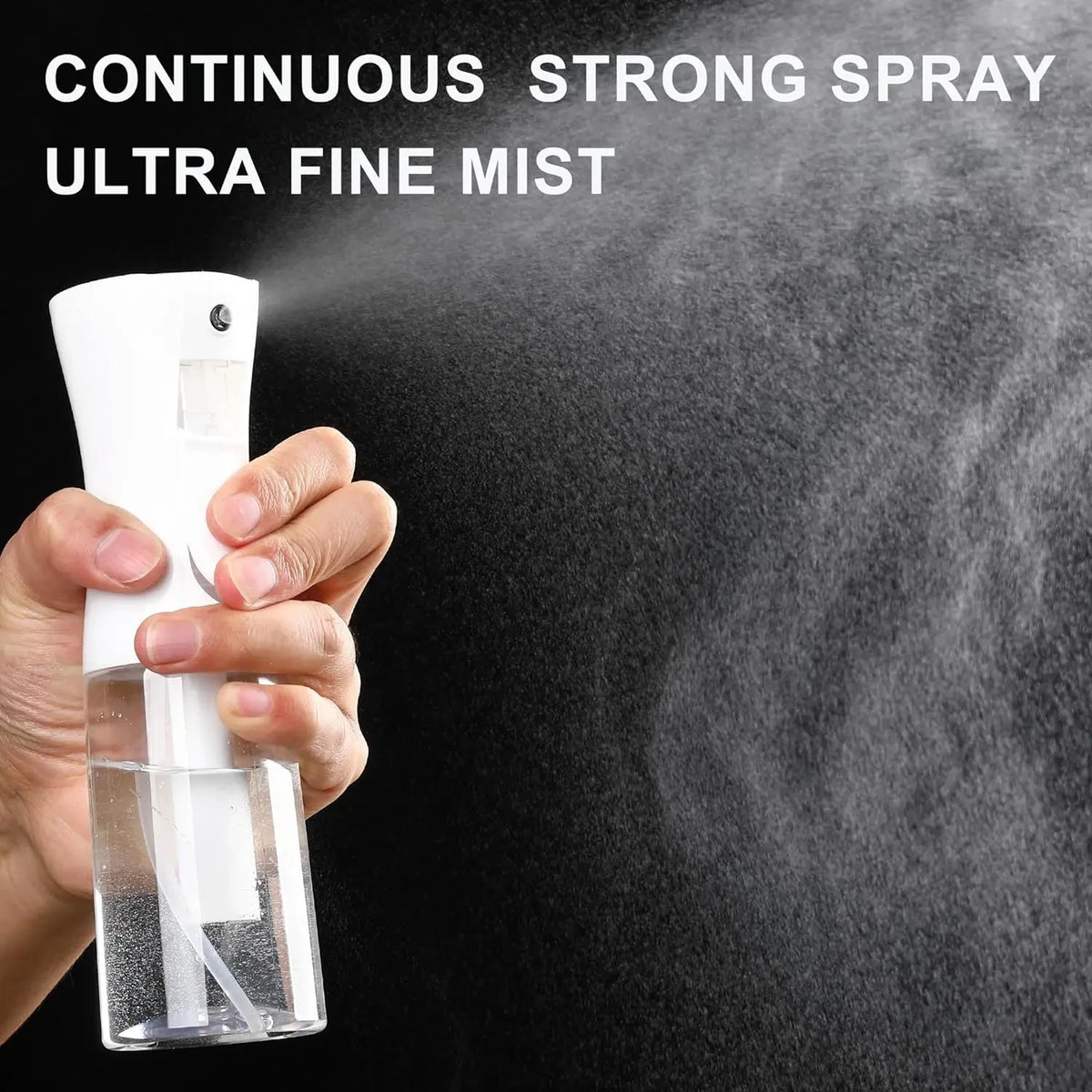 Professional High Pressure Spray Bottle 200ml - Fine Continuous Mist Sprayer for Hair Styling, Gardening & Pet Grooming