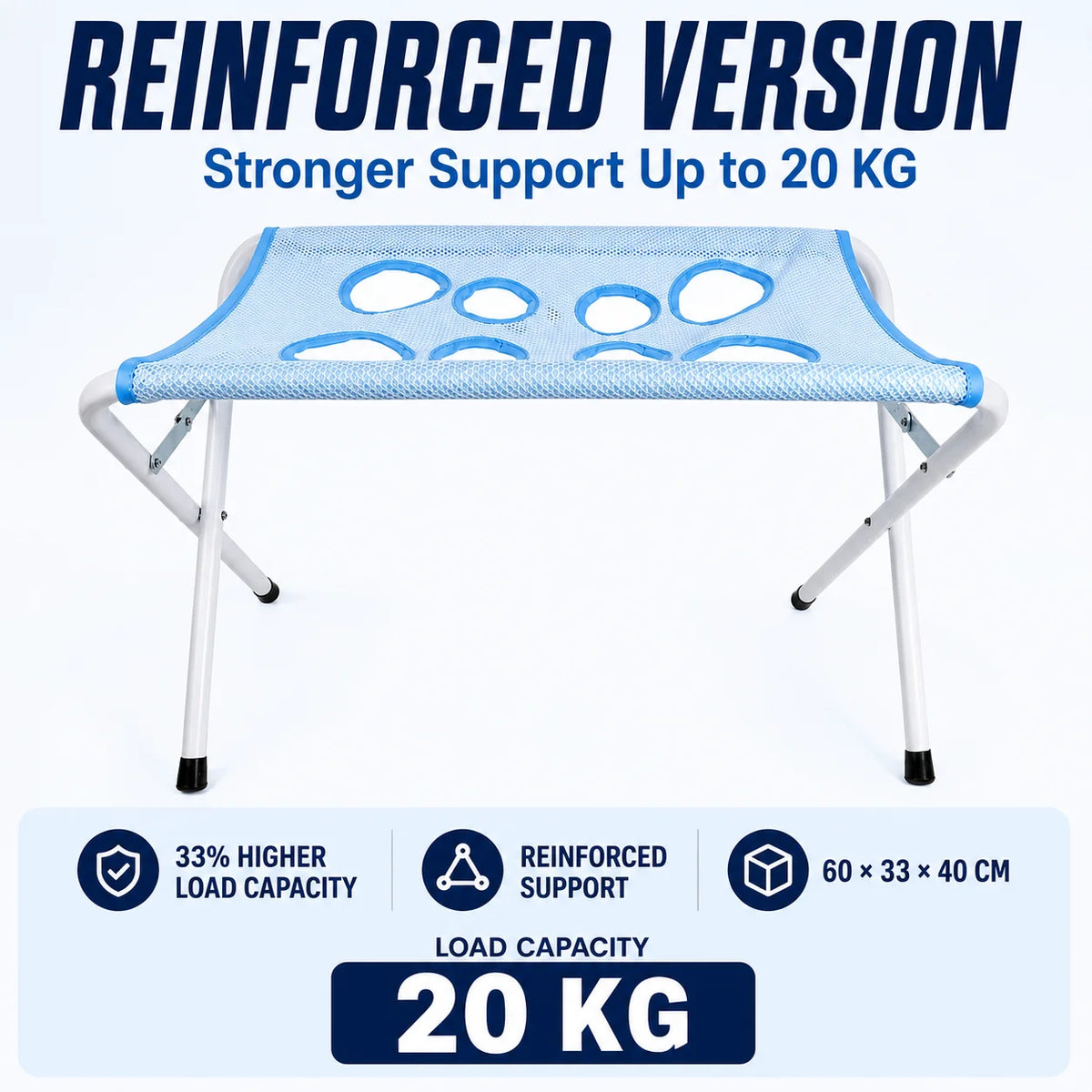 Pet Grooming Hammock Stand Foldable Dog Bathing Table Breathable Mesh Washing Support with Storage Pockets for Home Salon