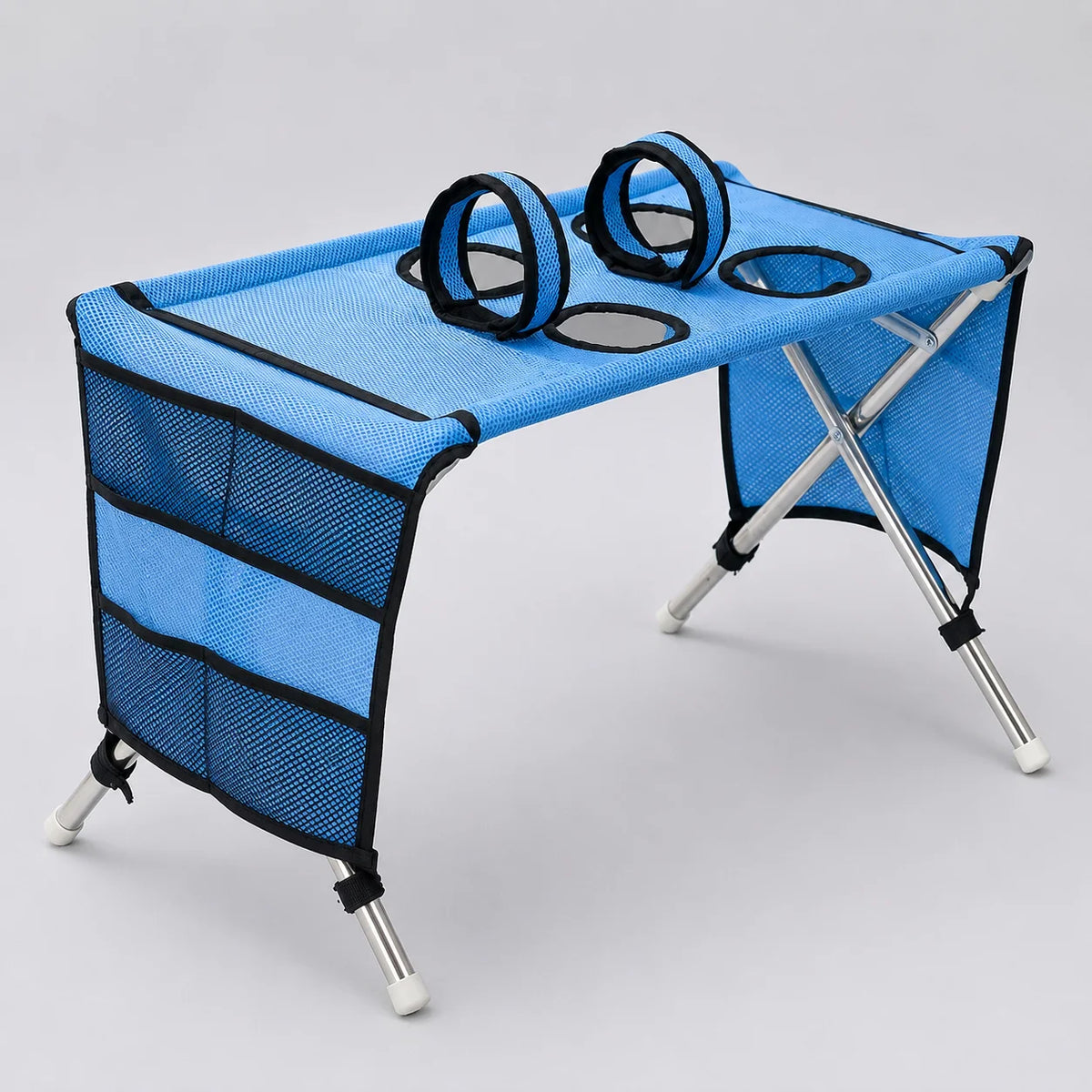 Pet Grooming Hammock Stand Foldable Dog Bathing Table Breathable Mesh Washing Support with Storage Pockets for Home Salon