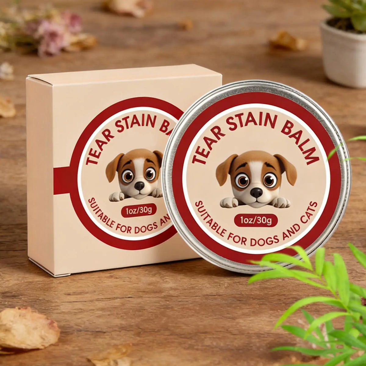 Dog Tear Stain Remover 40g Cleaning Balm with Brush Eye Cleaner Dogs for Puppy Pet Daily Care Grooming Salon Vet Clinic Home