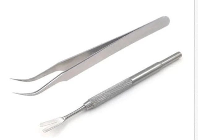 Quality Stainless Steel Pet Flea Remover Tool Scratching Hook Tweezers Clips Set Cat Dog Tick Removal Tool Pet Grooming Supplies