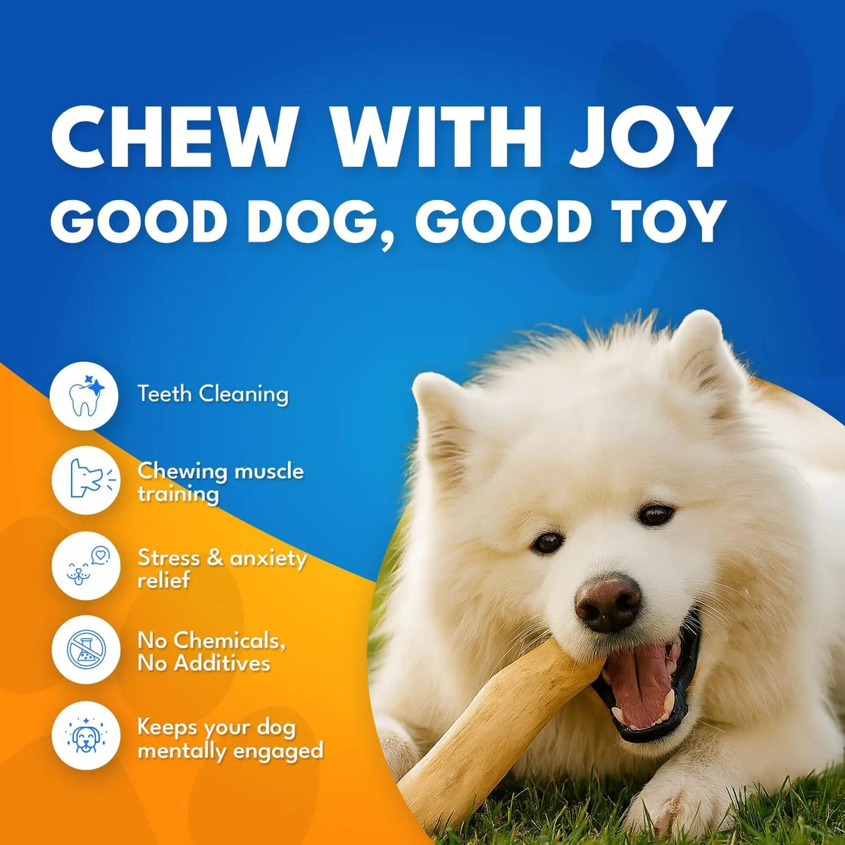 Coffee Wood Dog Chew Stick - Coffee Wood Stick for Your Pets - Non Toxic Safe Puppy Chew Toy for Teething & Gifts for Dogs