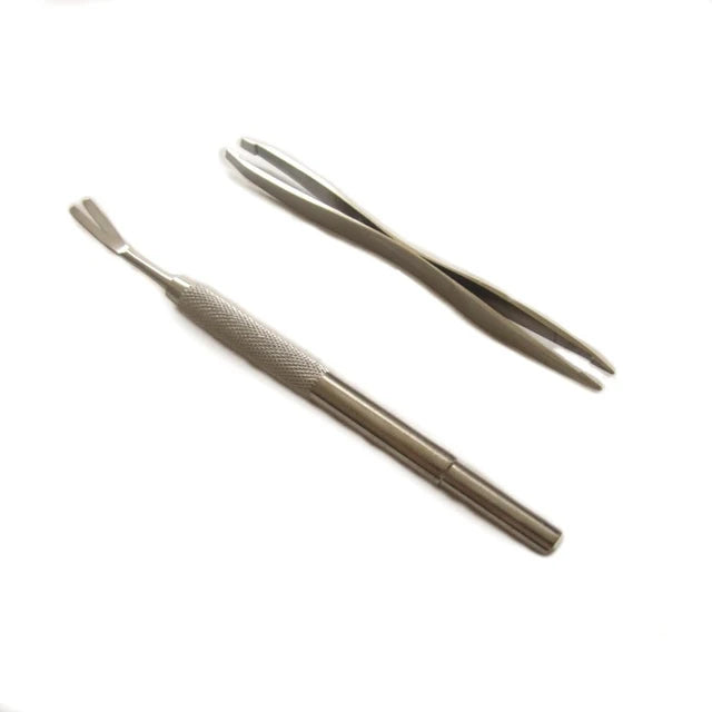 Quality Stainless Steel Pet Flea Remover Tool Scratching Hook Tweezers Clips Set Cat Dog Tick Removal Tool Pet Grooming Supplies